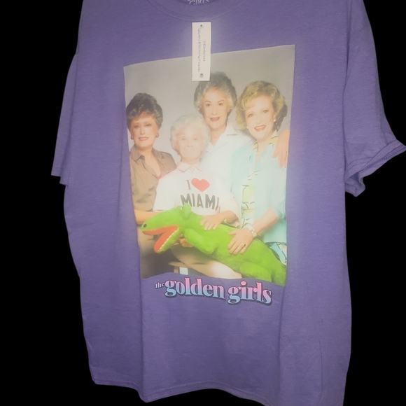 Tops - Purple Golden Girls Graphic Tee Adult Large NWT